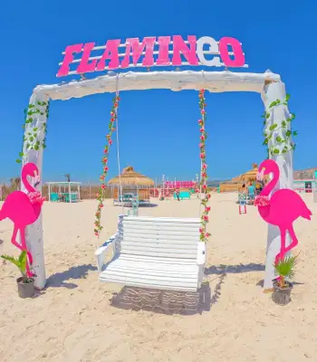 Flamingo : Cabane sur Sable